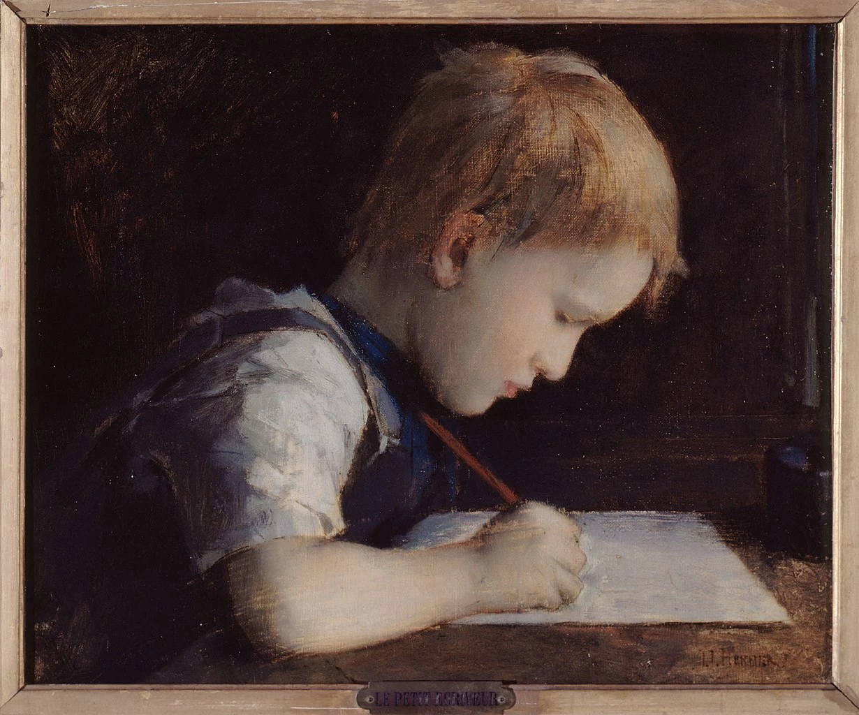 Il piccolo scrittore - Musée des beaux, arts de la ville de Paris
